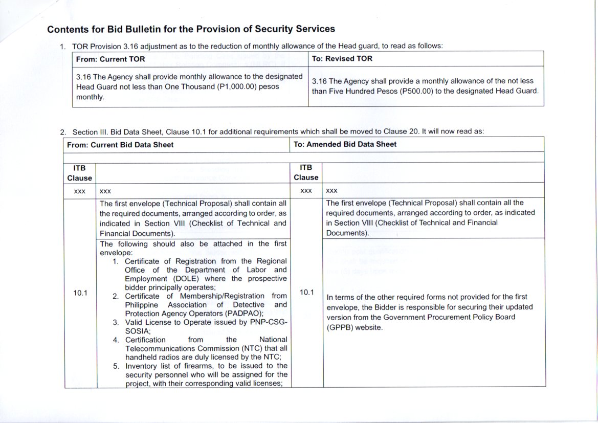 bid bulletin1 provision security services p2of5
