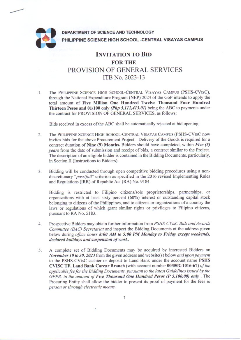 itb provision general serrvices 2024 p1of2