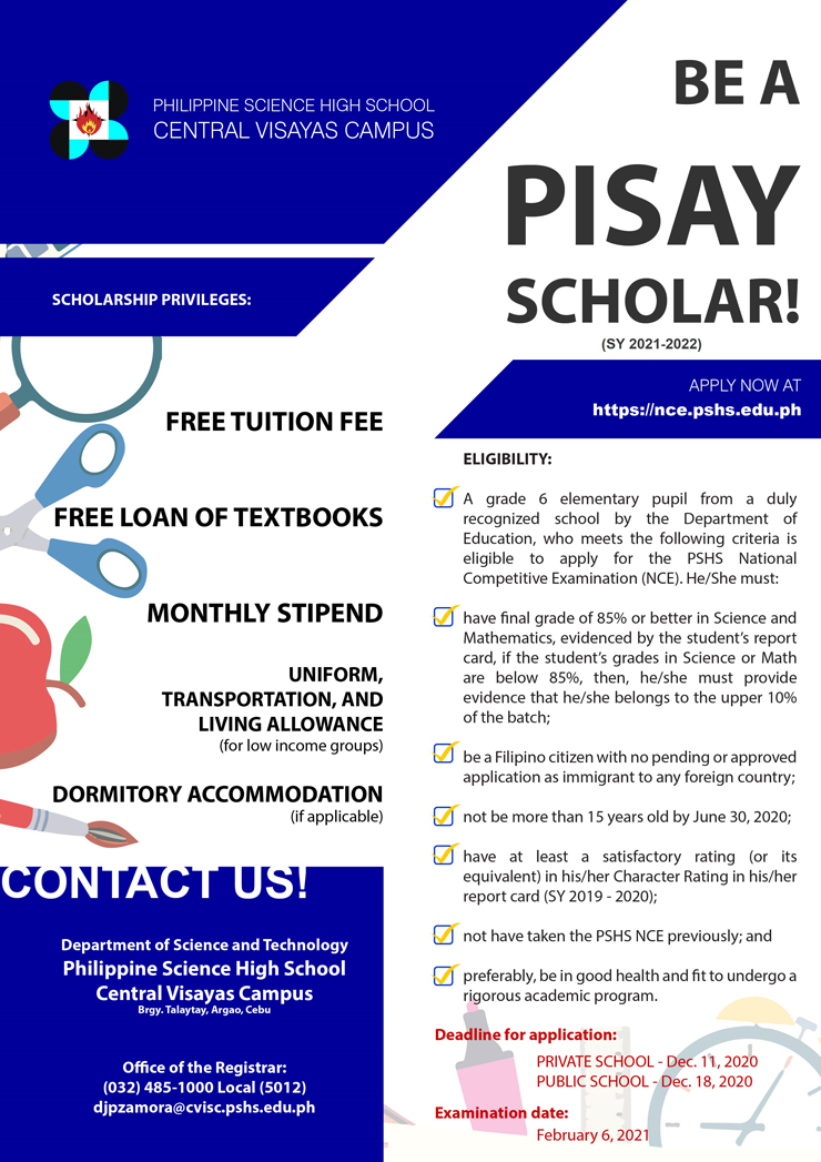 be a pisay scholar 