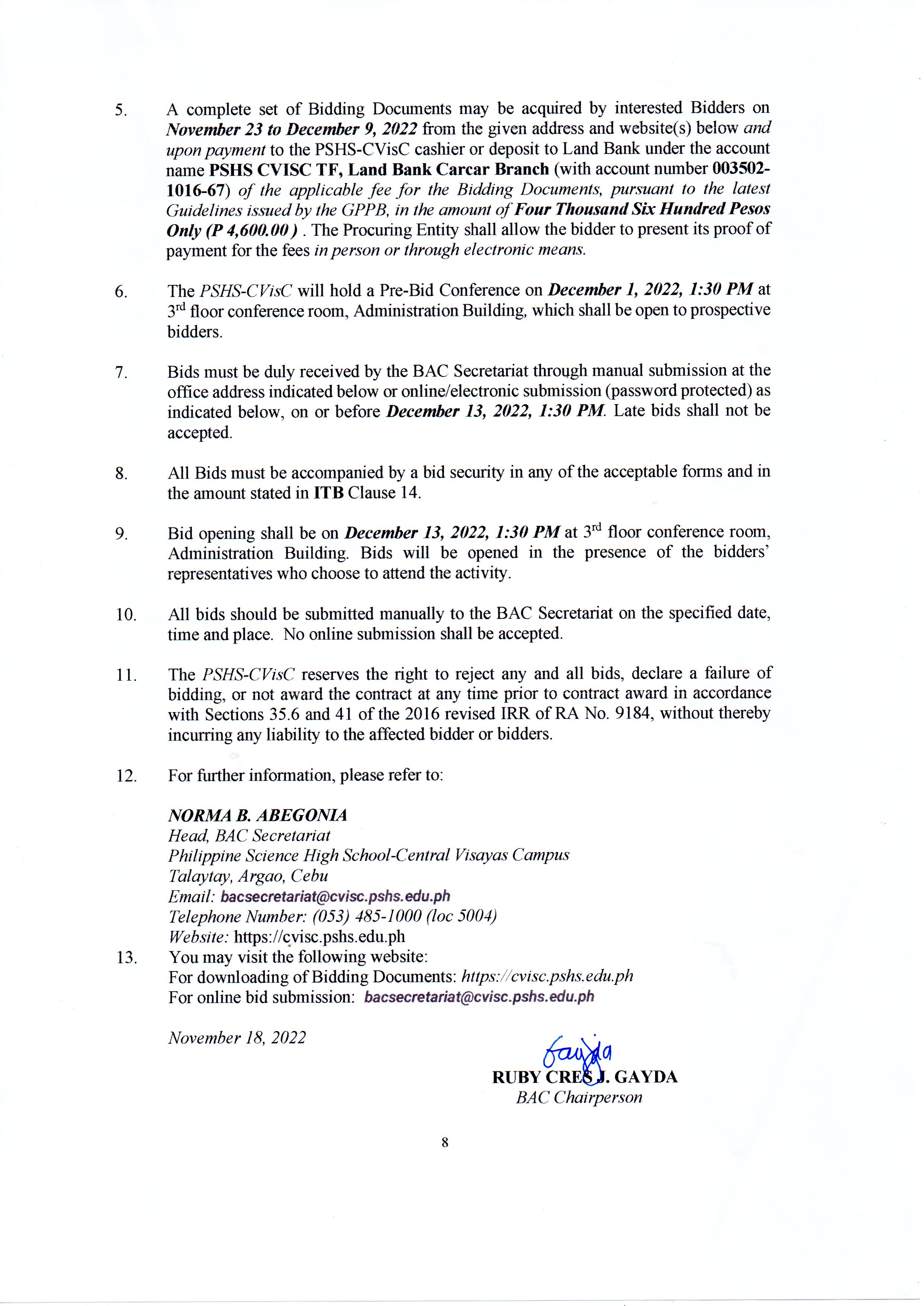 itb provision janitorial services p2of2